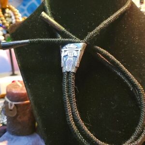 Bolo Tie Vintage Sterling 925 Hecho en Mexico Water Carrying Man